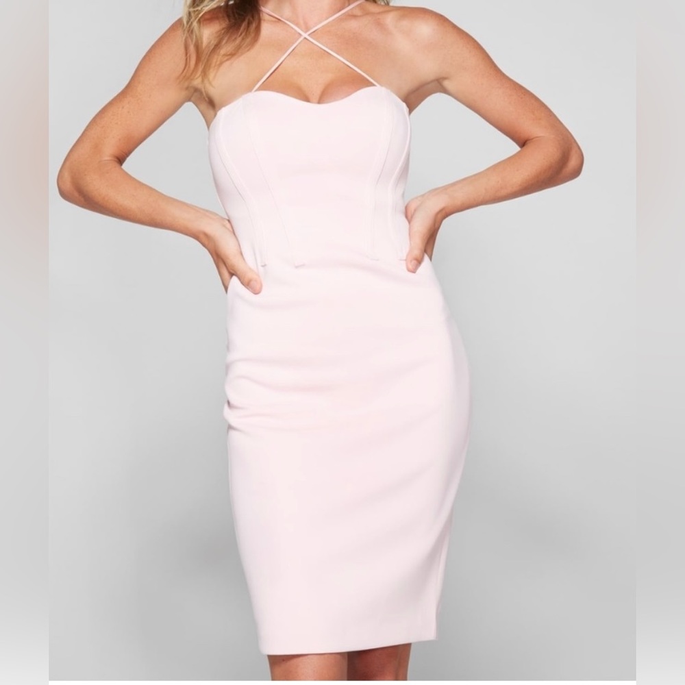 Marciano Luna Scuba Dress in Pasty Pink XS NWT